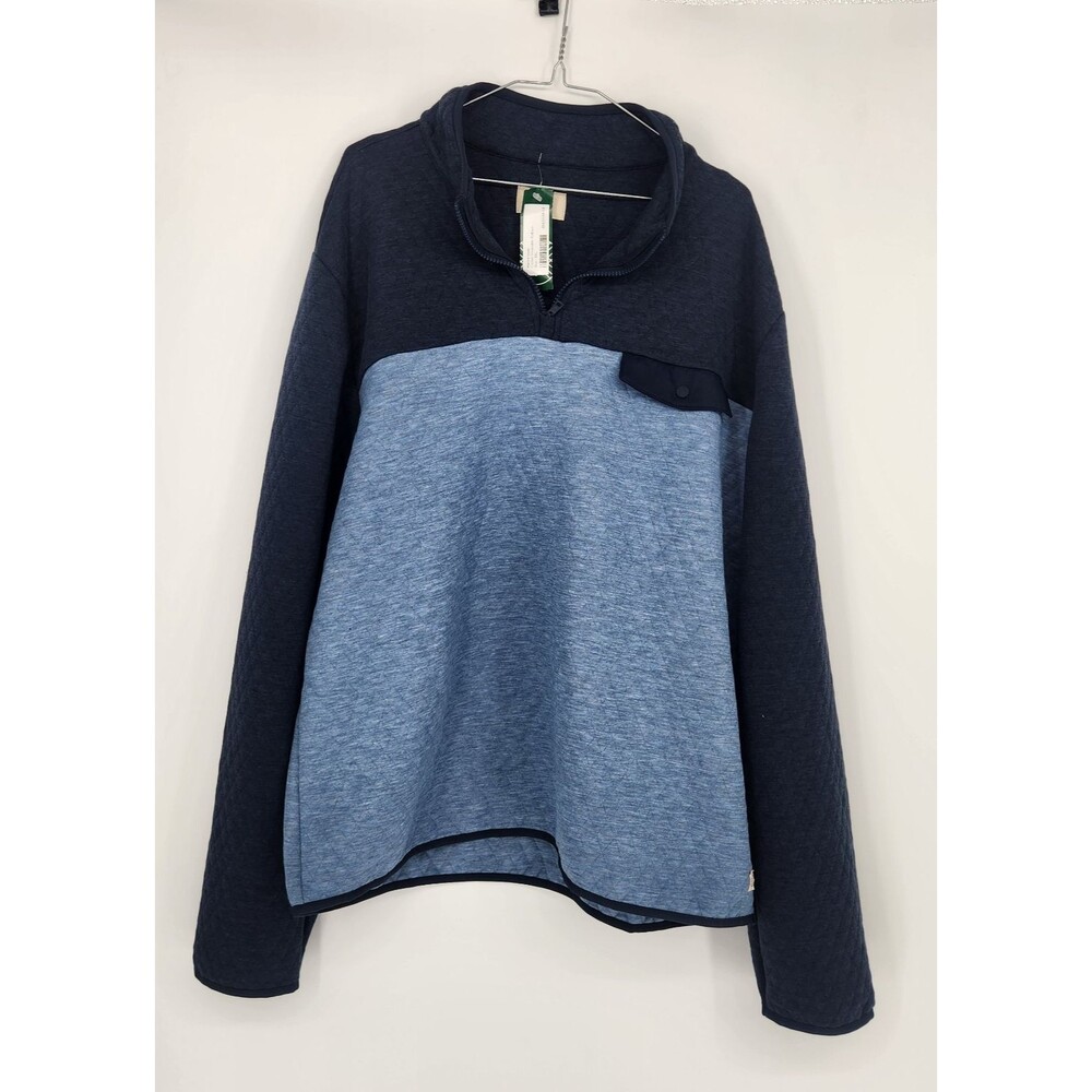 Marine Layer Men's XXL Blue Corbet Reversible Pullover Jacket NWT $148